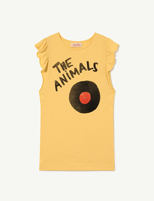 [The Animals Observatory]  Yellow The Animals Fly Dress[ 3Y,4Y]