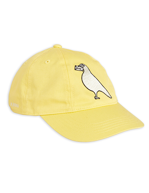 [MINI RODINI]  Pigeons emb cap _ Yellow [56/58]