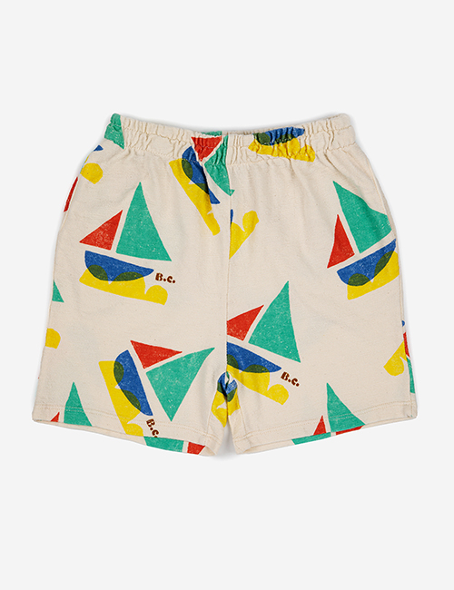 [BOBO CHOSES] Multicolor Sail Boat all over bermuda shorts
