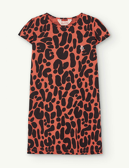 [The Animals Observatory]  FLAMINGO KIDS DRESS _ Red [ 6Y]
