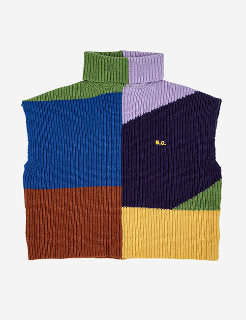[BOBO CHOSES]Multicolor intarsia cotton vest [4-5Y]