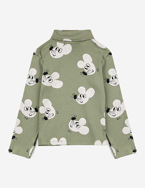 [BOBO CHOSES] Mouse all over turtle neck T-shirt [6-7Y]