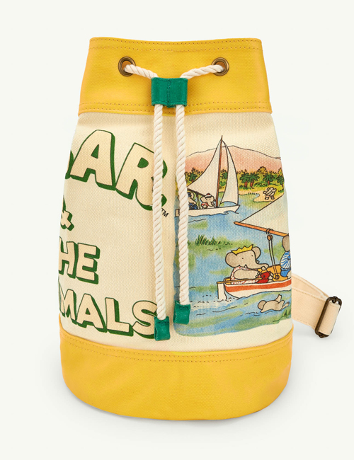 [The Animals Observatory]   BACKPACK ONESIZE BAG Yellow_Elephant Boat