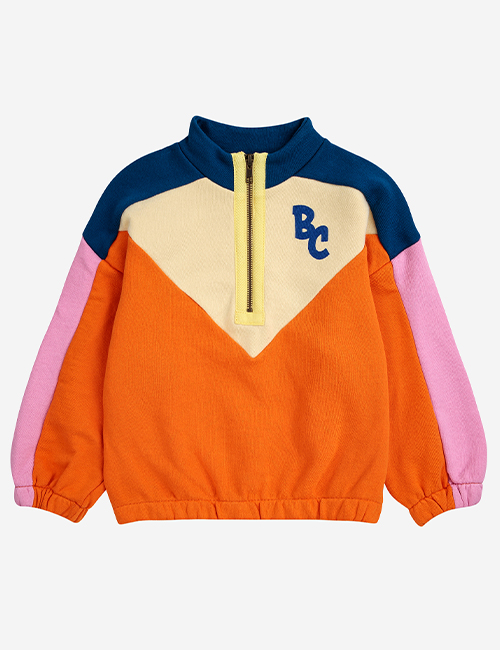 [BOBO CHOSES]BC Color Block zipped sweatshirt
