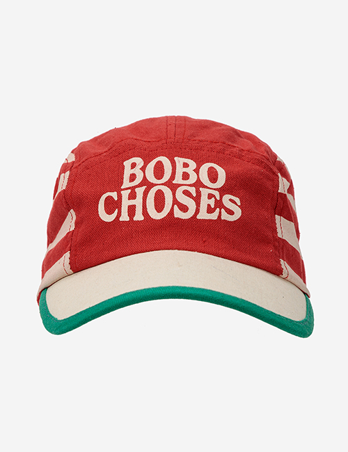 [BOBO CHOSES]Bobo Choses Red Stripes cap