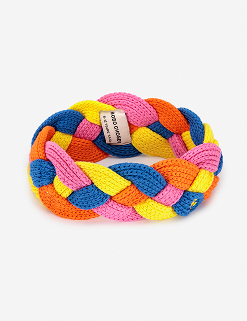 [BOBO CHOSES]Multicolor braided knitted cotton headband