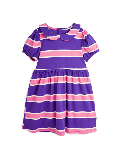 [MINI RODINI]Stripe ss dress _ Purple [80/86, 92/98, 104/110, 116/122, 128/134]
