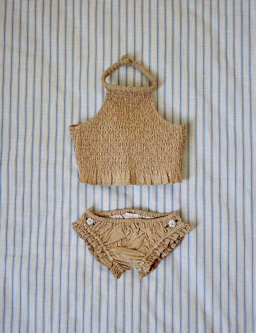 [BONJOUR DIARY] SWIM SET _ Honey broderie anglaise orranic voile  [2-3Y, 4Y, 6Y,  10Y, 12Y]