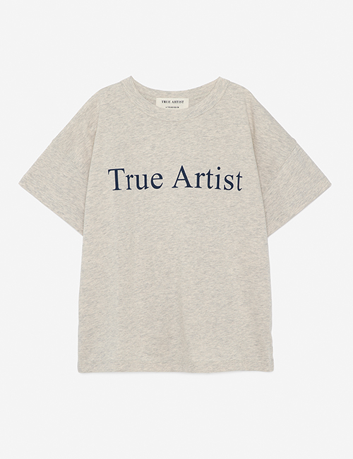 [TRUE ARTIST]  T-shirt nº01 _ Melange Grey [4-5Y, 6-7Y, 10-11Y, 12-13Y]