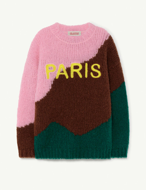 [T.A.O]  Green Paris City Bull Kids+ Sweater
