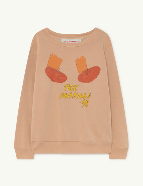 [T.A.O]  Soft Pink Feet Bear Kids+ Sweatshirt