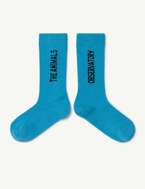 [T.A.O]  Blue Worm Kids Socks