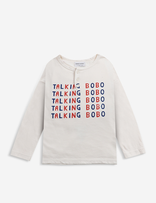 [BOBO CHOSES]  Talking Talking buttoned T-shirt