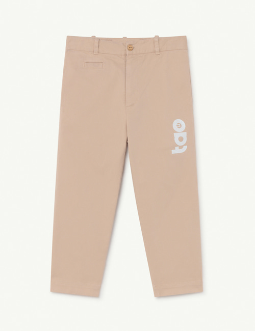 [T.A.O]  Soft Pink Logo Camel Kids Trousers