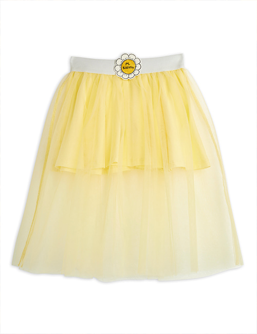 [MINI RODINI]  MR flower tulle skirt _ Yellow[140/146]