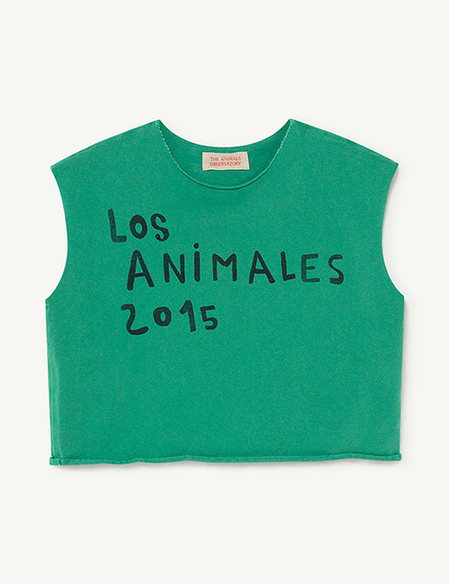 [T.A.O]  PRAWN KIDS T-SHIRT _ Green Los Animales [4Y, 6Y, 8Y, 10Y, 12Y]