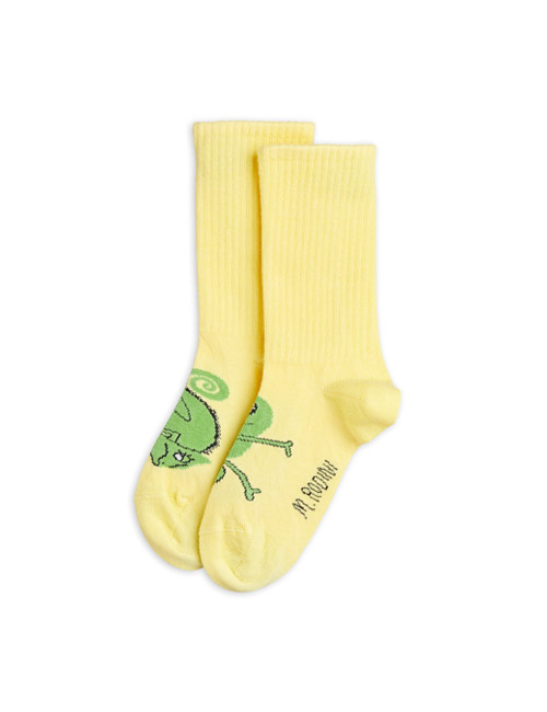 [MINI RODINI]Lizard socks 1-pack _ Yellow[20/23, 24/27, 28/31, 32/35]
