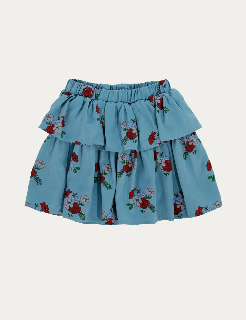[THE CAMPAMENTO]  FLOWERS SKIRT