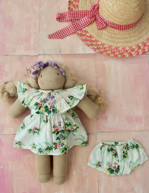 [BONJOUR DIARY] Doll Dress with panty _ Tropical print[Small, Big]