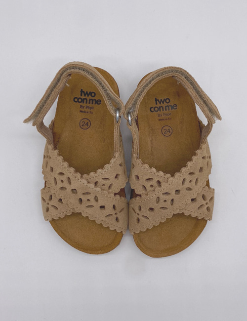 [PEPESHOES] TWO CON ME BK12  SUEDE _ CAMEL[24,25,27,28,29,30,31,32,33,34]