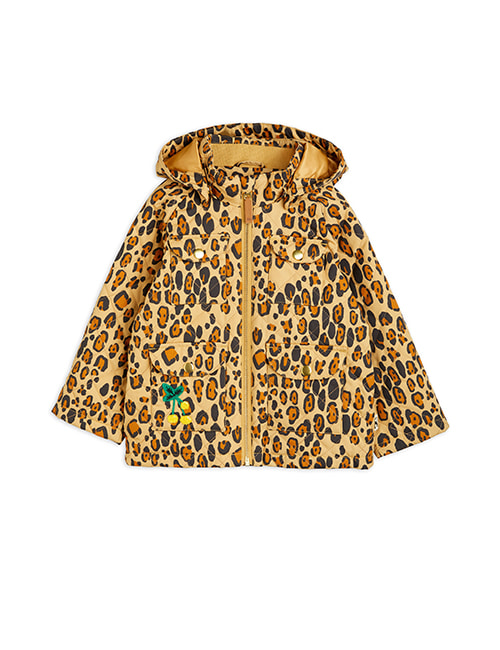 [MINI RODINI] Leopard quilted jacket _ Brown