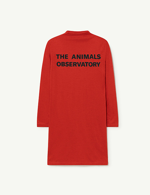 [The Animals Observatory] DRAGON KIDS DRESS _ Red [4Y, 10Y, 12Y]