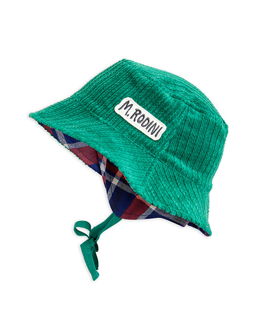 [MINI RODINI] Corduroy bucket hat _ Green[ 56/58]