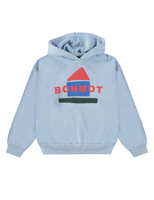 [BONMOT] Sweatshirt hoddie BM home _ Blue light [3-4Y]