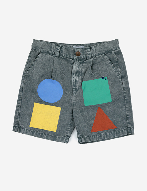 [BOBO CHOSES] Geometric Color Block woven bermuda shorts