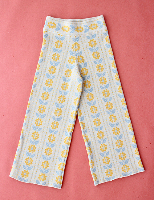 [BONJOUR DIARY] FLOWER PANTS YELLOW [12Y]
