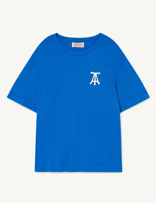 [The Animals Observatory]  ROOSTER OVERSIZE KIDS T-SHIRT Blue