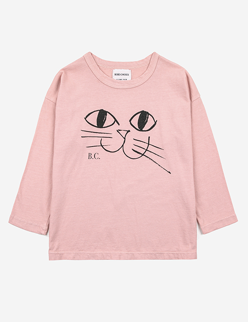 [BOBO CHOSES]Smiling Cat long sleeve T-shirt