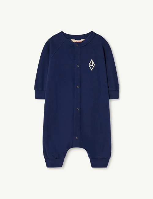 [The Animals Observatory]  LAMB BABY JUMPSUIT Deep Blue