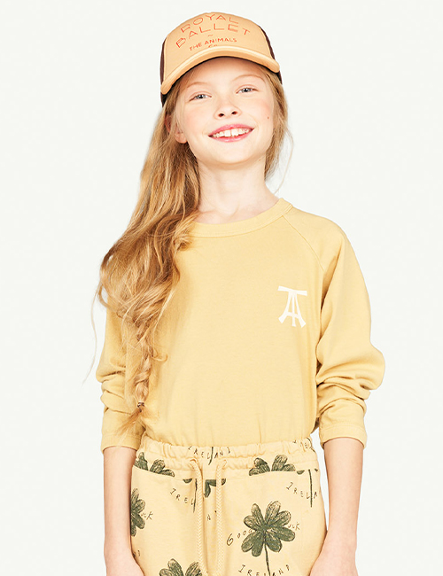 [The Animals Observatory]  ANTEATER KIDS T-SHIRT Brown_Boy Hat  [4Y, 12Y]