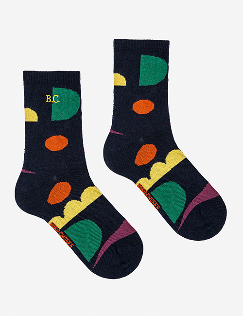 [BOBO CHOSES] Multicolor Shapes long socks [23-25,29-31]