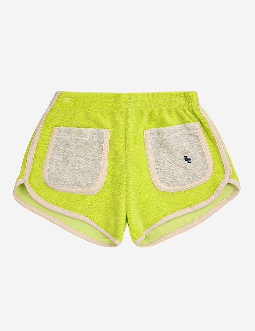 [BOBO CHOSES]Green terry shorts  [8-9Y]