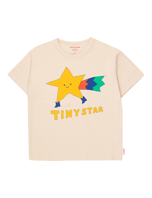 TINY STAR TEE_light cream [ [3Y,4Y,6Y,8Y,10Y]